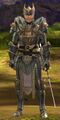Full armor Logan with the Dragonsblood weapons since The Crystal Dragon.