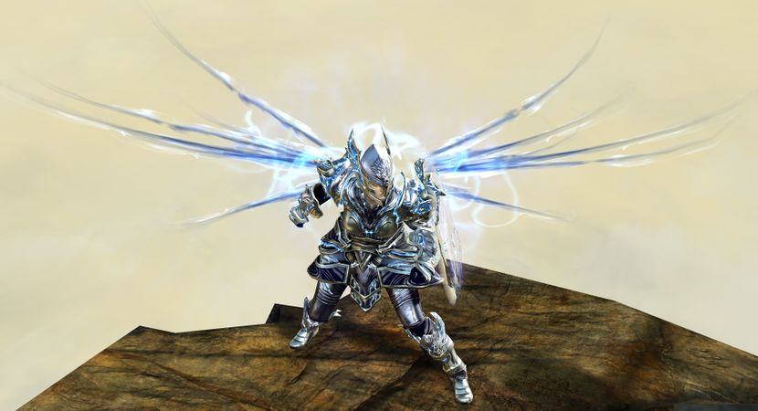 Front view in combat stance