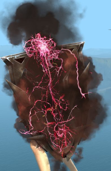 File:Volcanic Stormcaller Shield wielded.jpg