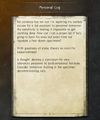 Personal Log