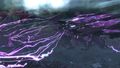 The Shatterer being healed by Pulsating Crystals.