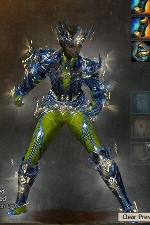Front view in combat stance