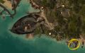 The circle represent the first Sand Portal that can be taken on the way to the Songbook, starting from Atholma.