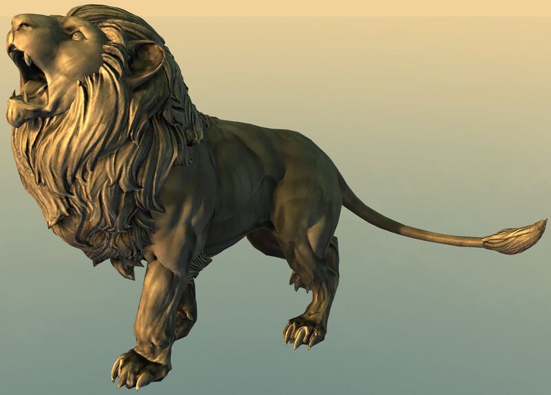 File:Immense Lion Statue.jpg
