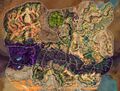 Possible Farm route for Caches (green) + Mistonium nodes (blue).
