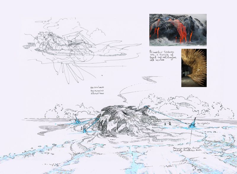 File:"Primordus Sketch" concept art.jpg