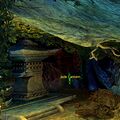 Lantern location within the cave.
