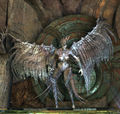Malchor's Statue of Dwayna in the Cathedral of Zephyrs, corrupted by Zhaitan's magic