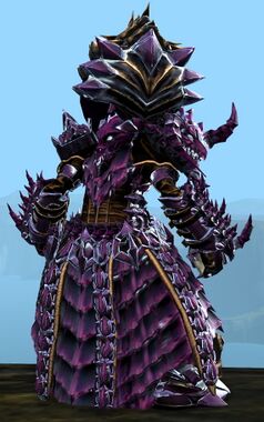 Back view in combat stance