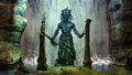 The statue in the Silent Vale.
