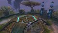 Arena overview and blue spawn.