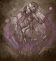 Ancient Ascalonian mural of Lyssa.