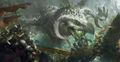 Zhaitan attacks Lion's Arch by Ruan Jia.
