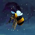 A Janthiri bee in the early stages of Mistburn.