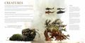 Creatures page spread.