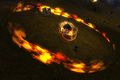 Veteran Molten Protector uses a field that grants the Shielded effect to allies, making them invulnerable to damage.