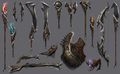 Modniir weapons.