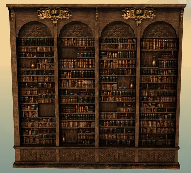 File:Wide Library Shelf front view.jpg