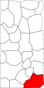 Bloodfin Lake locator.svg