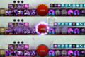 Mirage causes a whispy purple and gold flame with occasional sparkles. When gaining Mirage Cloak, a sparkly circle encases the user's health, and glass-like butterflies fly outwards from the shatter skills.