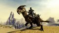 Sylvari riding a Raptor