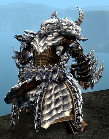 Back view in combat stance