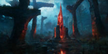A Legacy Damned loading screen (The Golden Lake).png