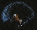 Icy trail when attacking.