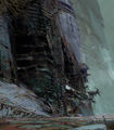 Concept art of the exterior.