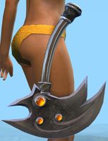 Tengu Axe stowed.jpg