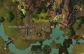 A map of the shortcut path from Desider Atum Waypoint to the exit portal.