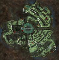 Locations of the 9 pod entrances to the Nightmare Chambers for Tower Explorer.
