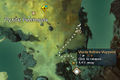 Map showing the location of the Scenic Vantage Point and the nearest waypoint.