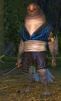 Fluffy Brown Tengu Adult (swords).jpg