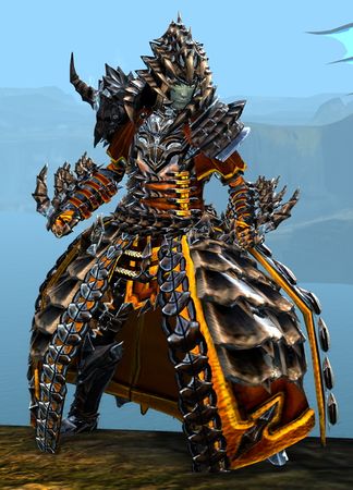 Front view in combat stance