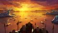 Kodan burial at sea concept art from the announcement trailer.