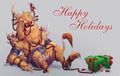 2007 Wintersday Card. Design by AJ Thompson, art by Katy Hargrove.