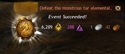 Event completion medal.