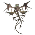 An image of Zhaitan channeled by Kralkatorrik in The Crystal Dragon.