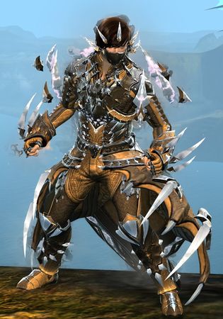 Front view in combat stance