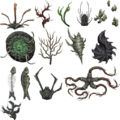Various ambient textures found in and around submerged areas of Orr.